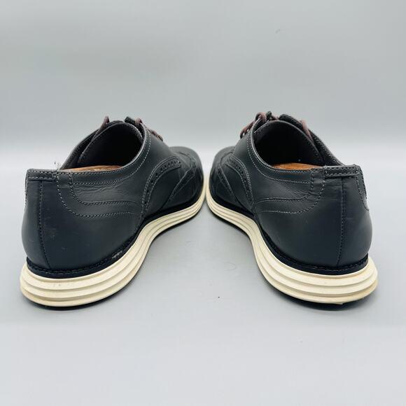 Cole Haan Shoes Mens 9.5 Gray Leather OriginalGrand Wingtip Oxford Dress Brogue main image 10